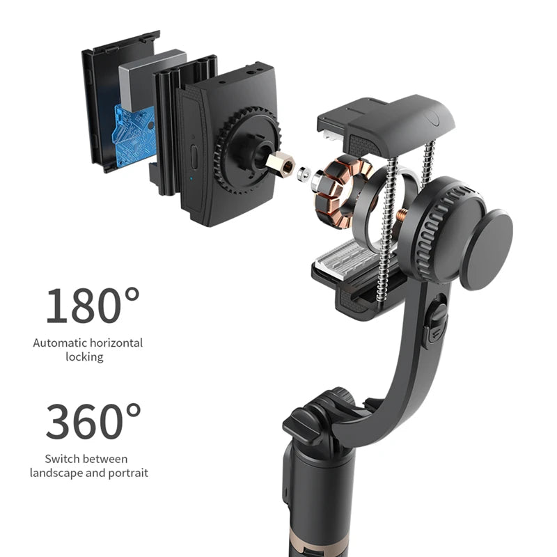 FGCLSY 2024 New Gimbal Stabilizer Selfie Stick Wireless Foldable Tri