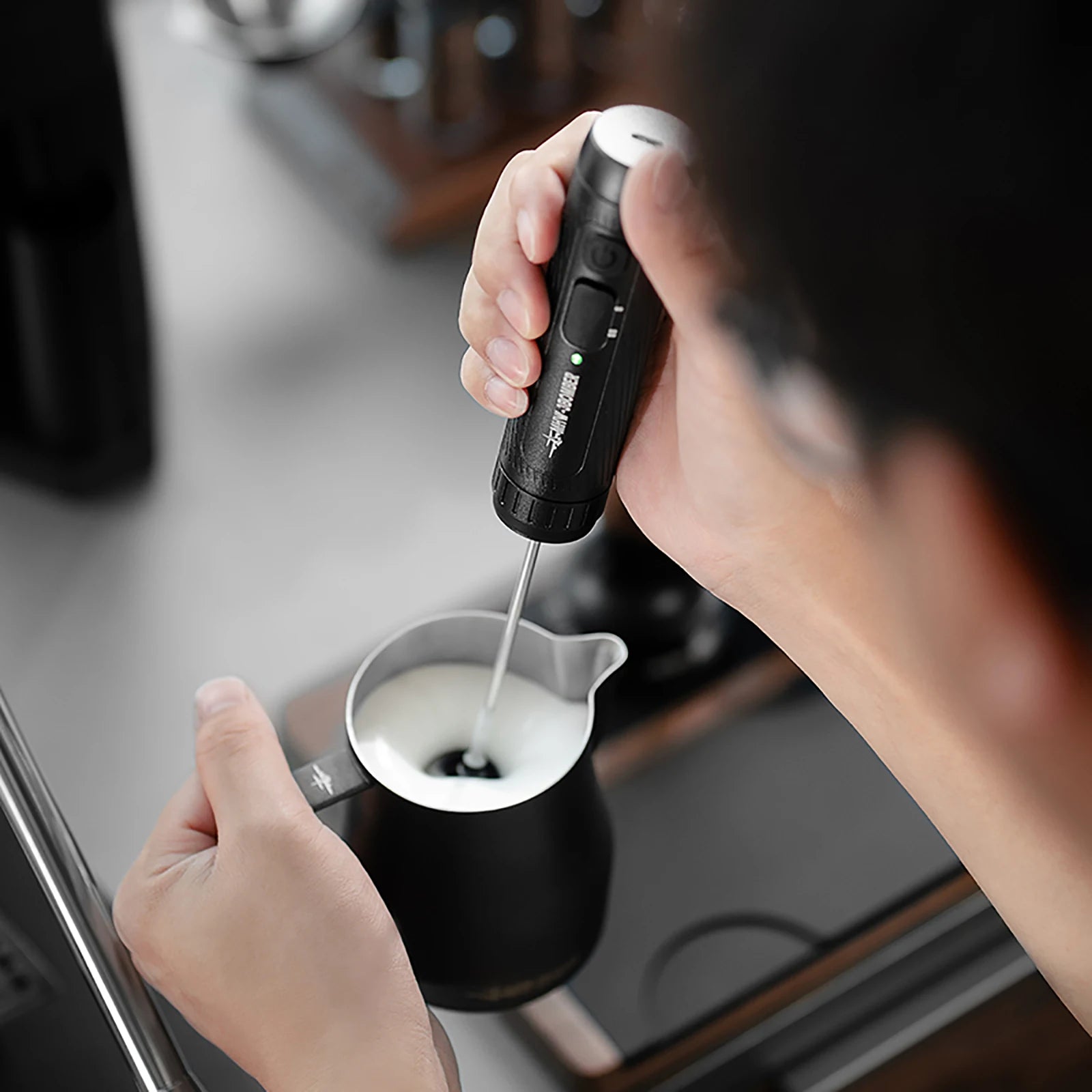 MHW – 3BOMBER Electric Milk Frother Portable Handheld Milk Foamer US