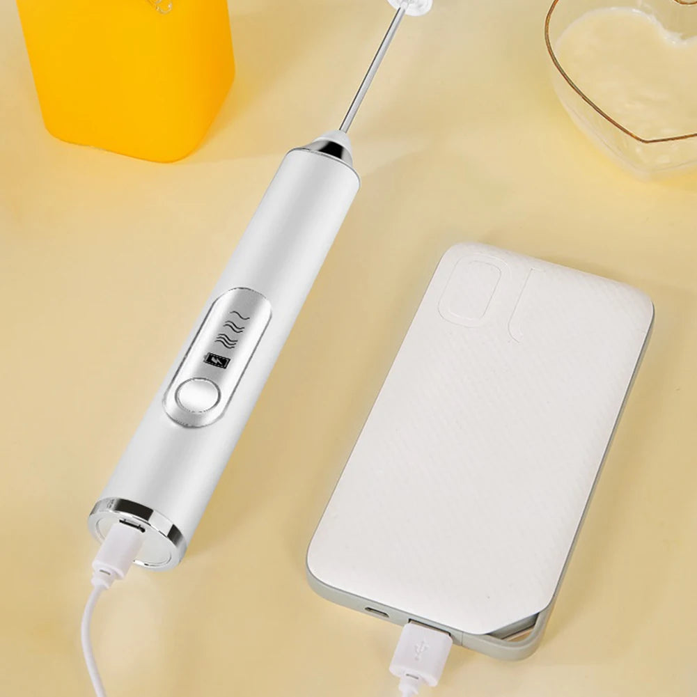 Egg Beater Handheld Kitchen Egg Beater Usb Charging Wireless Mini El