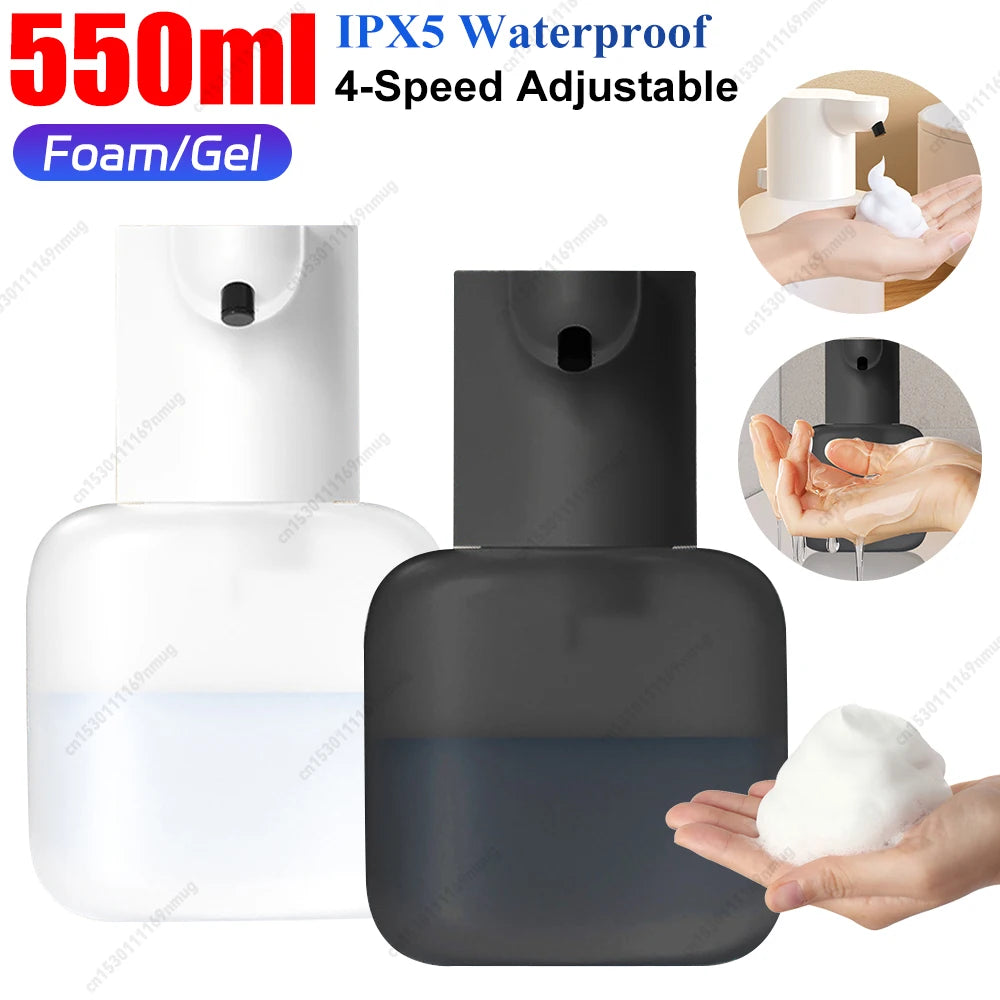 550ml Touchless Liquid Soap Dispenser Rechargeable Dish Soap Dispens