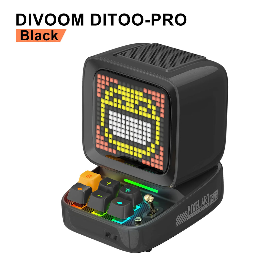 Divoom Ditoo – Pro Retro Pixel Art Bluetooth Portable Speaker Alarm