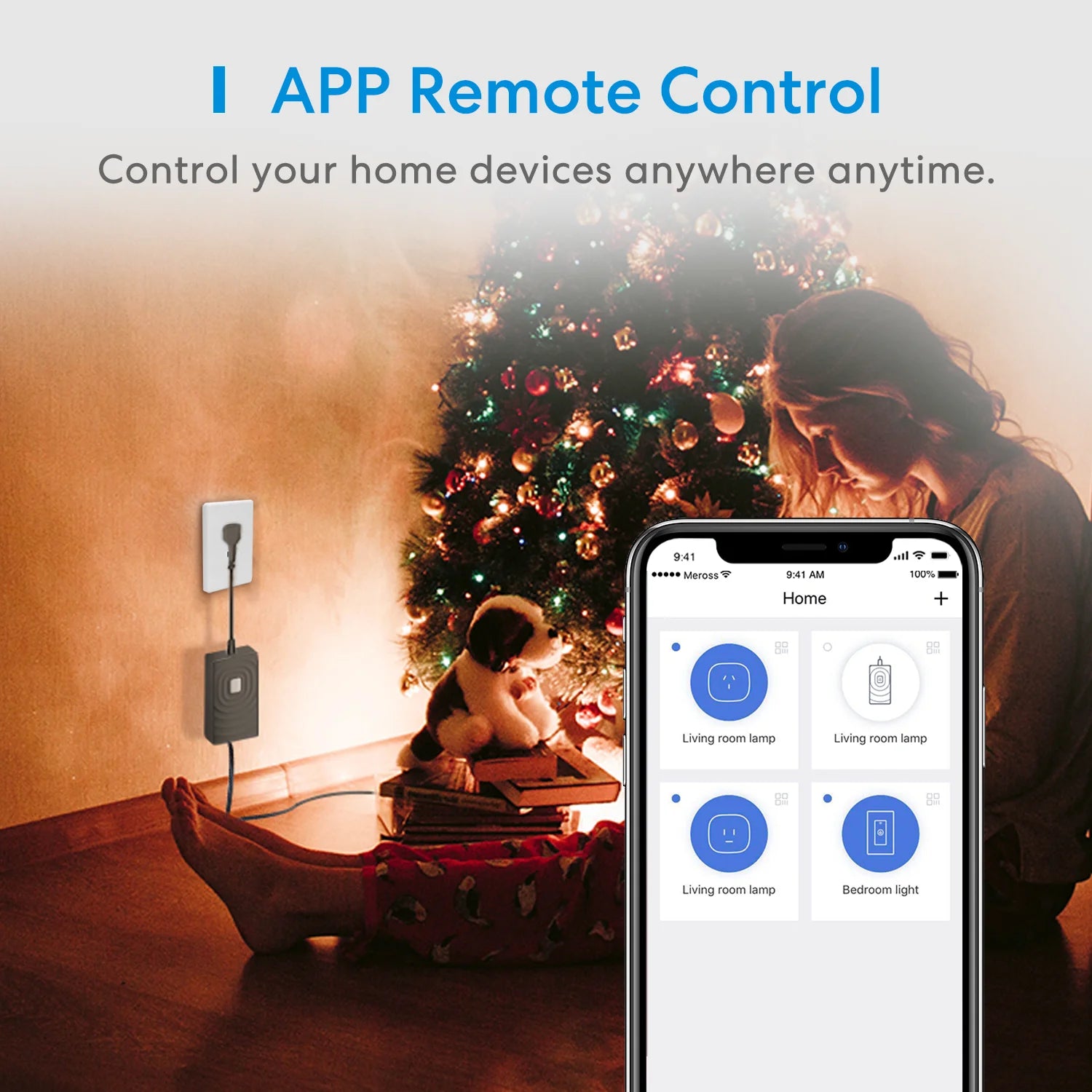 Meross HomeKit Outdoor Smart Plug Wi – Fi Outlet with 2 Grounded Soc