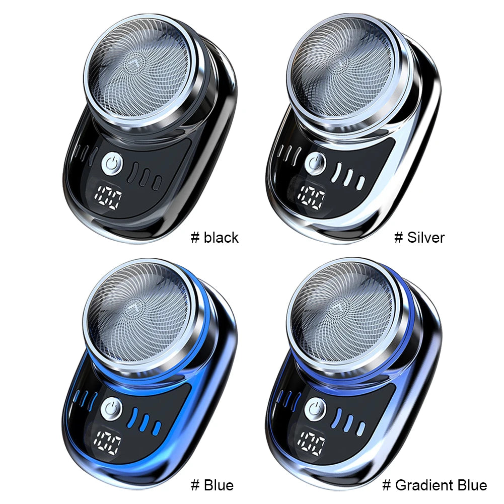 Men Mini Electric Travel Shaver USB Charging Face Beard Trimmer with