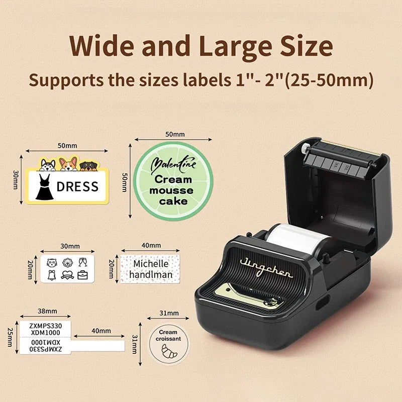 Niimbot B21 Mini Portable Printer Adhesive Label Thermal Printer Wir