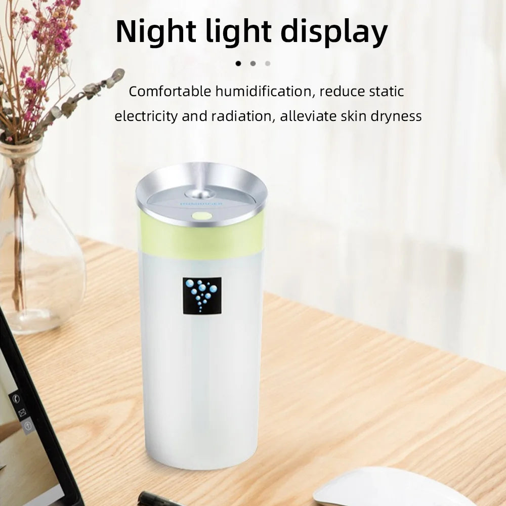 300ml USB Aromatherapy Humidifier 2 Colors Mini Cup Body Diffuser wi
