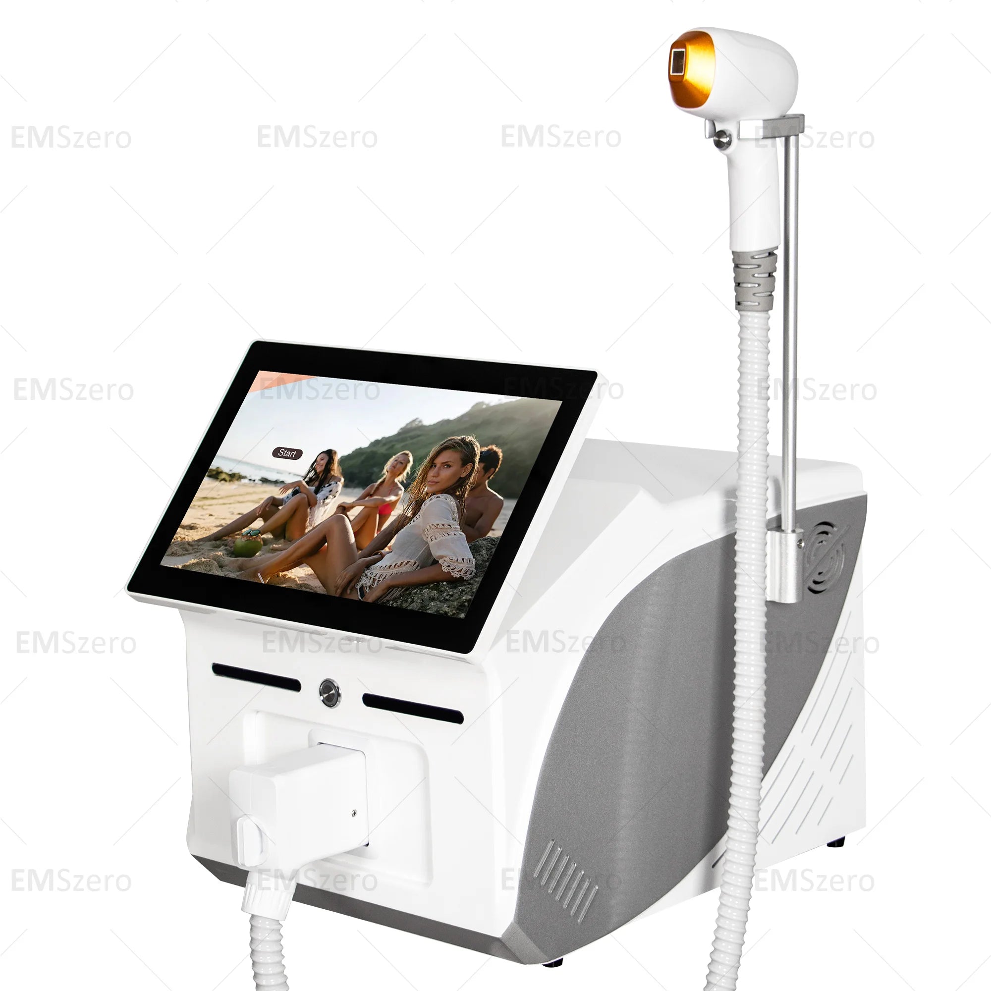 3000W 3 Wavelength 808 Diode Laser Hair Removal Machine Ice Titanium