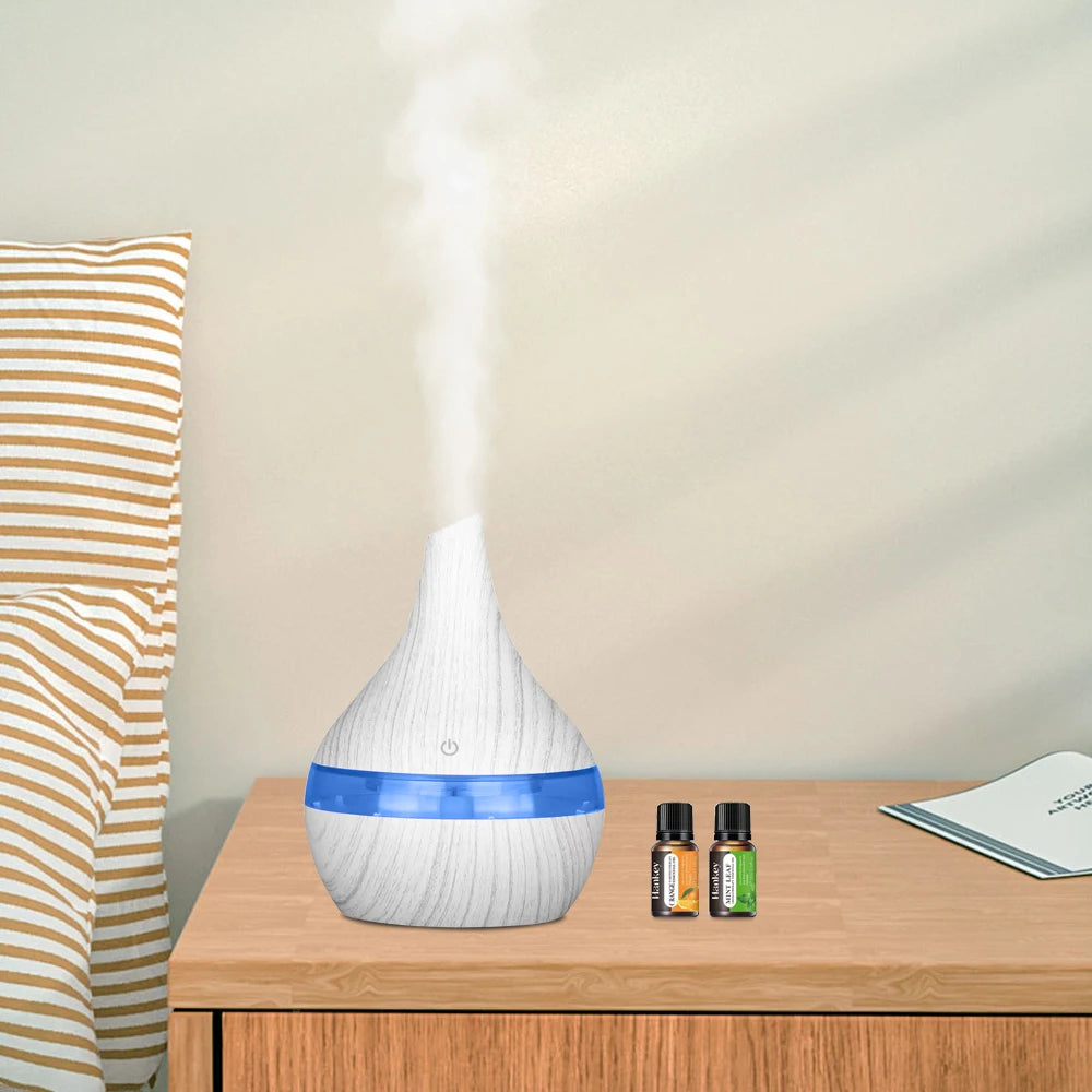 300ml USB Diffusers Rechargeable Air Humidifier with 7 – Color LED A