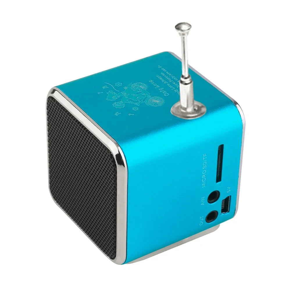 TD – V26 Mini Bluetooth Speaker with FM Radio MP3 Player LED Display