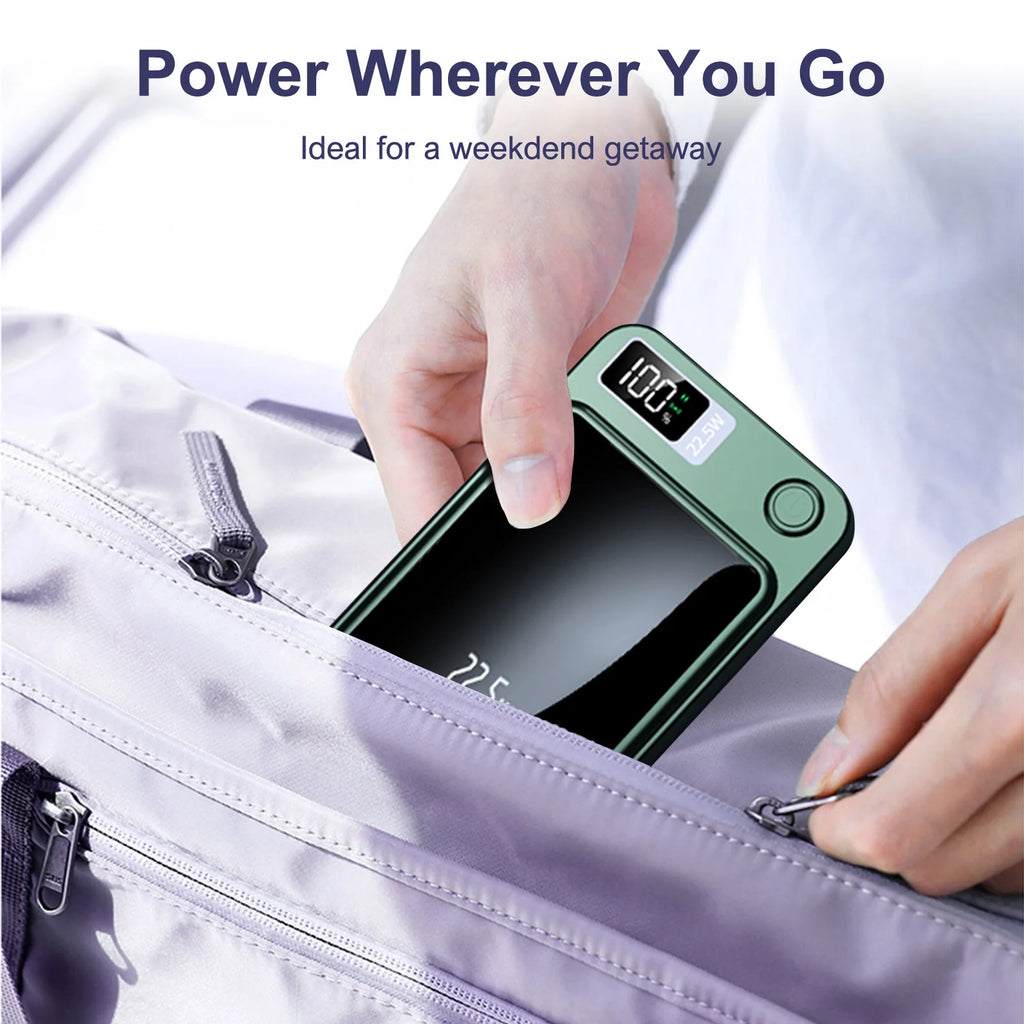 10000mAh Magnetic Charger Power Bank Wireless 22.5W USB – C Foldable