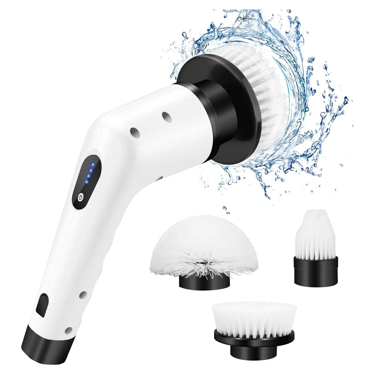 BRIEFNESS Electric Cleaning Brush Spin Scrubber 3 in 1 Cordless Clea