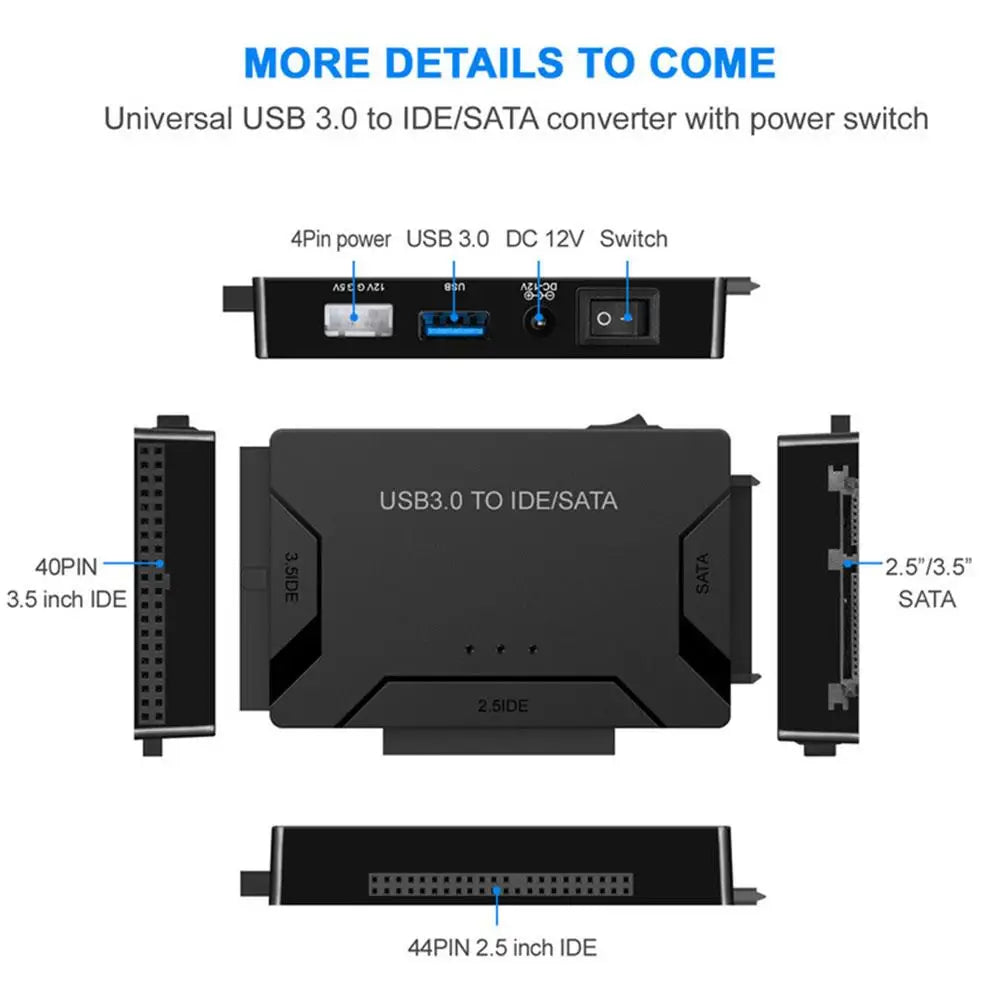 2023 Zilkee Ultra Recovery Converter USB 3.0 Sata HDD SSD Hard Disk