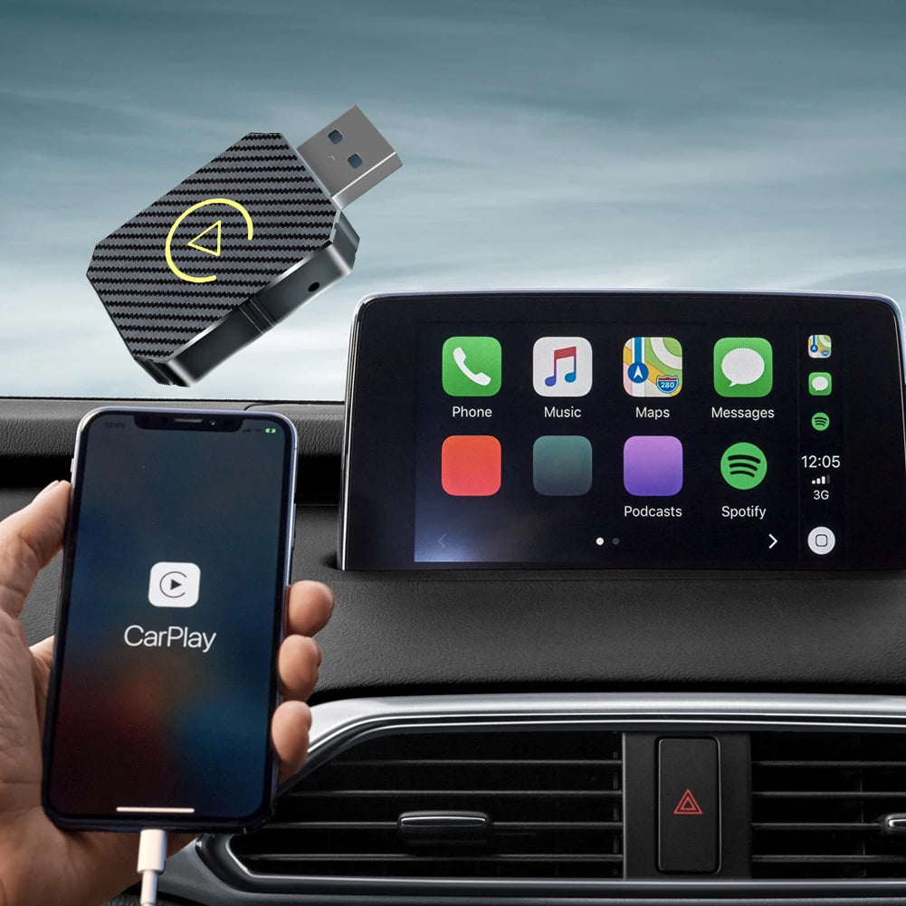 2025 New Wireless CarPlay Android Auto Adapter WiFi BT5.0 Smart Dong