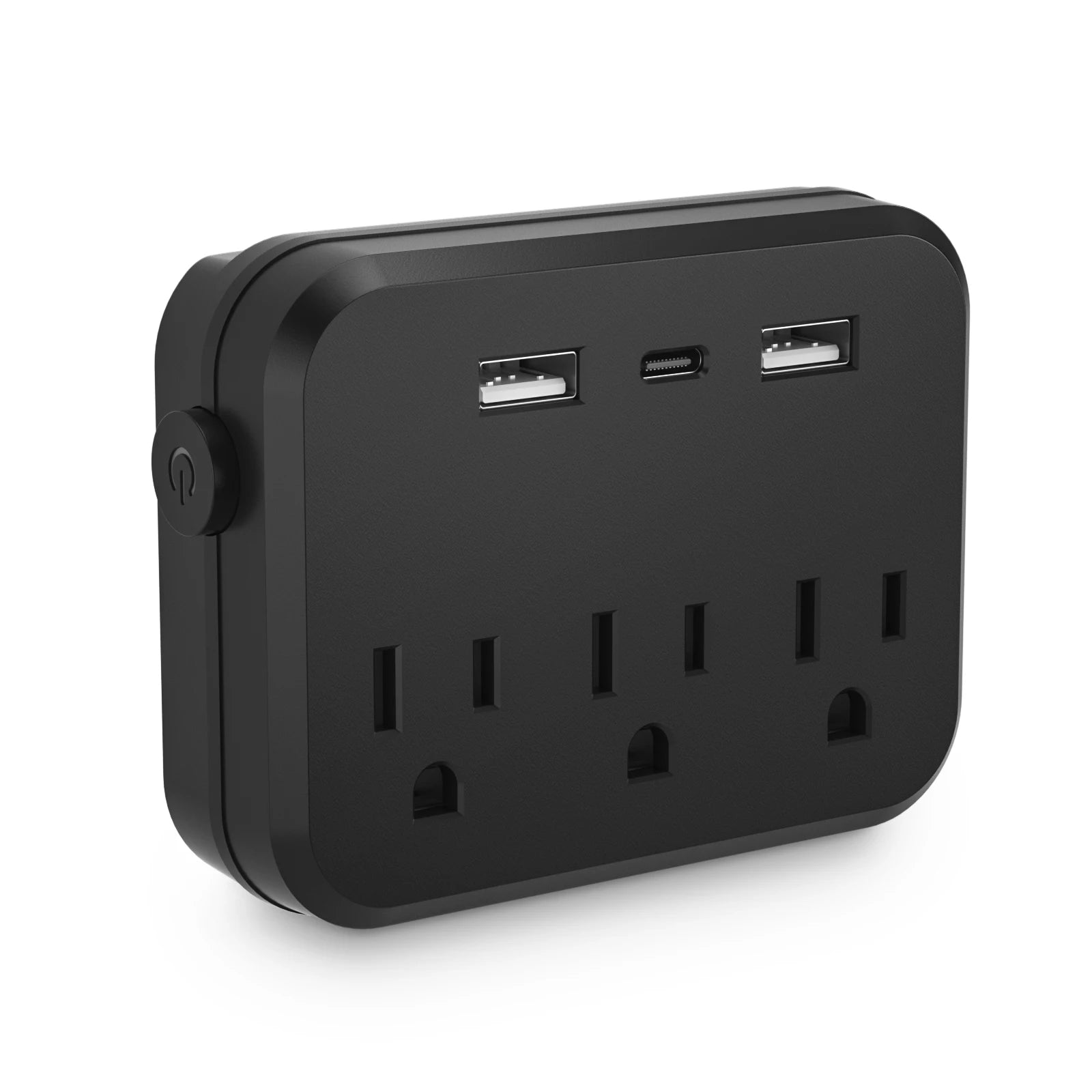 TRANSTON ,Switch with Surge Protector Mini Portable Power Strip 6