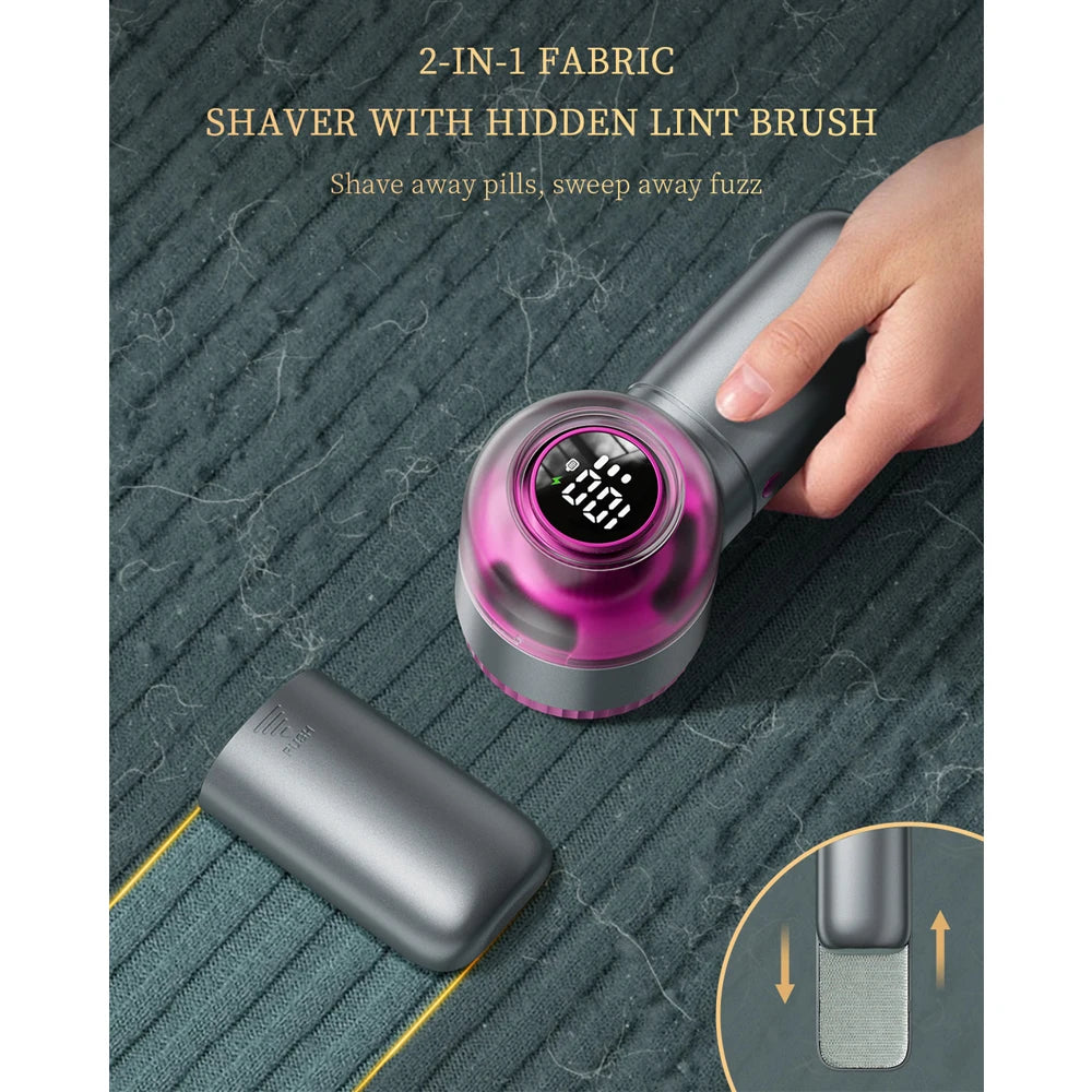 ColdSky Lint Remover Sweater Shaver with Digital Display 3 Speed Lin