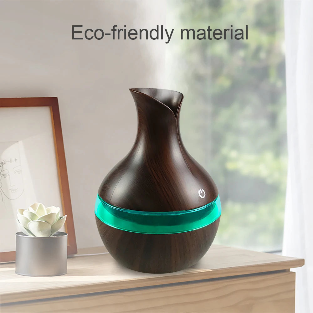 Air Humidifier with 7 – Colors Mood LED Aromatherapy Diffuser 300ml