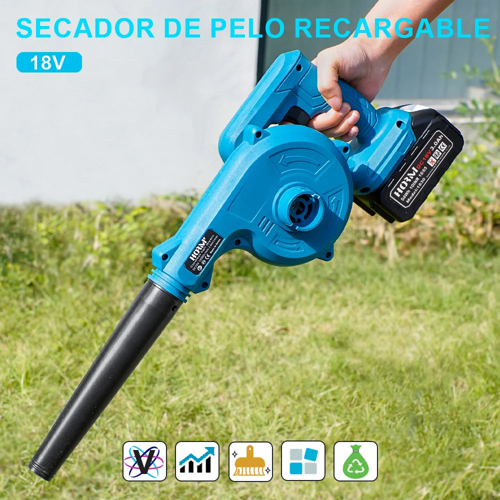 18V Blower Hair Dryer and Vacuum Cleaner Rechargeable Hair Dryer Cor