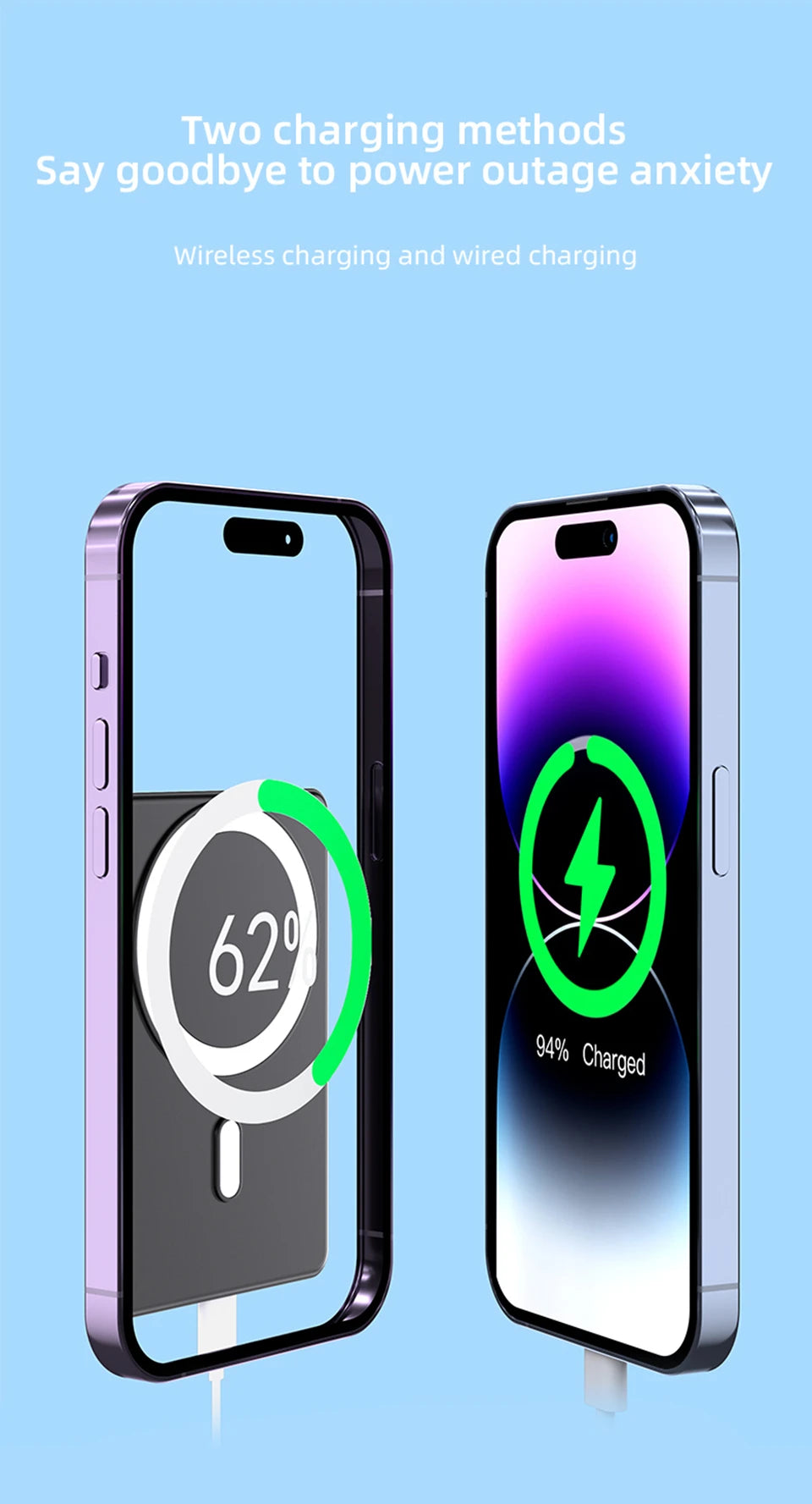 Magnetic Wireless Power Bank for Magsafe for IPhone 16 15 14 13 12 P