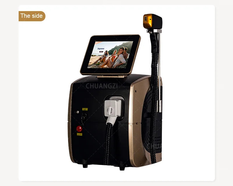 Professional Diode Ice Titanium Laser Hair Removal Machine Portable