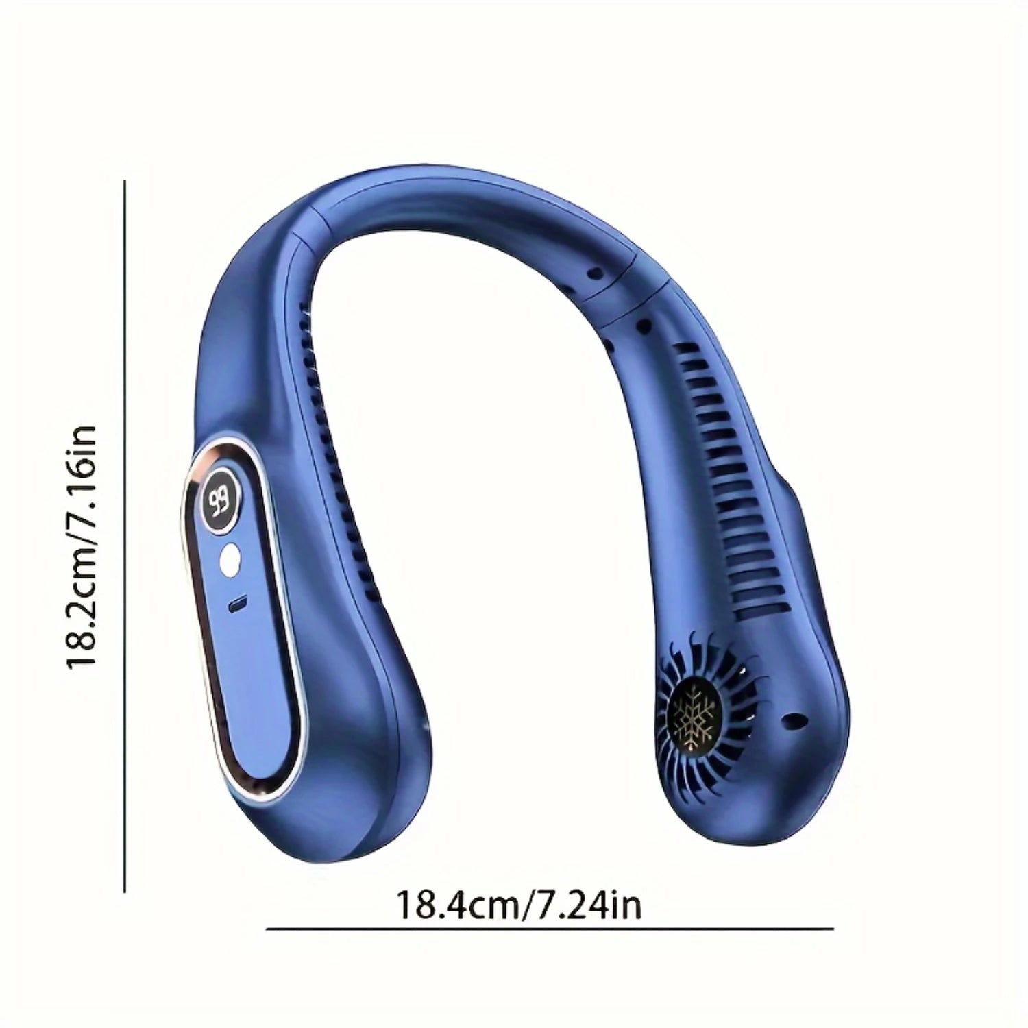 1pc, Bladeless Hanging Neck Fan, Portable USB Rechargeable Cooler Fa