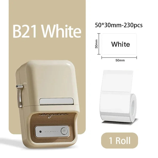 Niimbot B21 Mini Portable Printer Adhesive Label Thermal Printer Wir