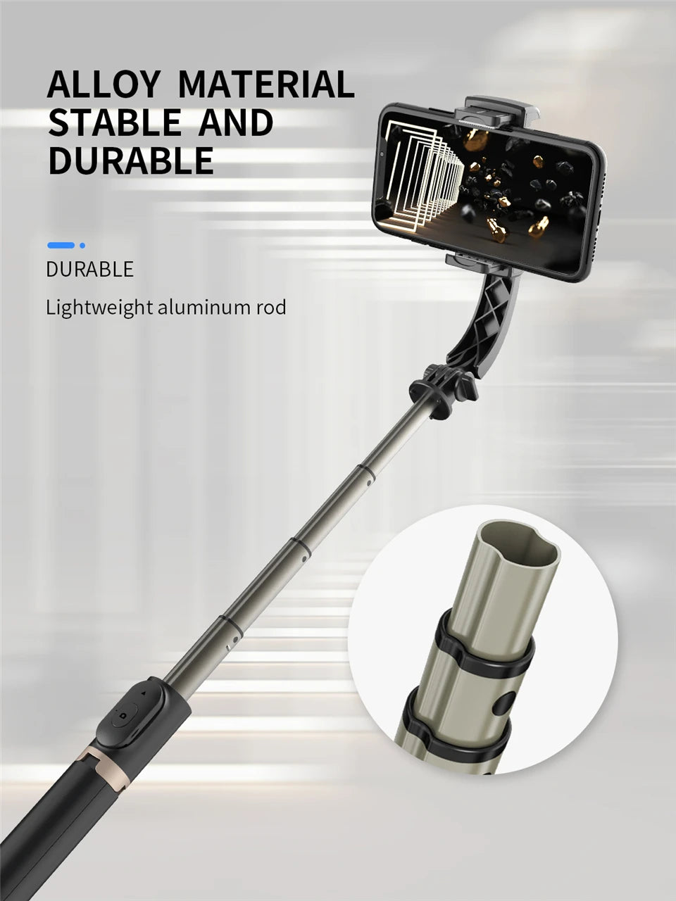 FGCLSY 2024 New Gimbal Stabilizer Selfie Stick Wireless Foldable Tri