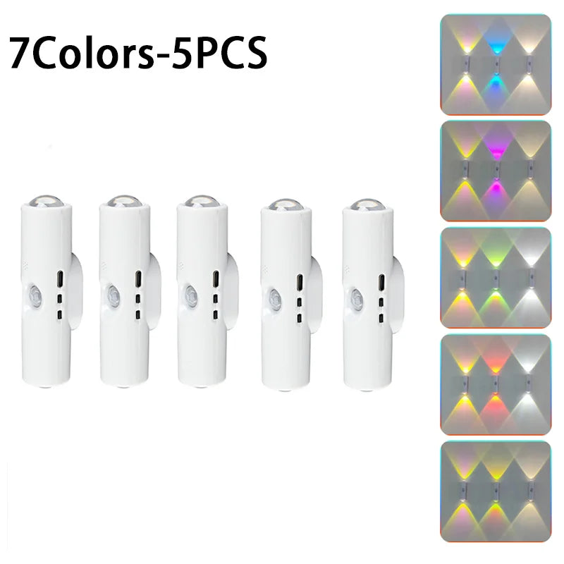 3/7Colors Magnetic Mount Color Changing Night Light with Human Body