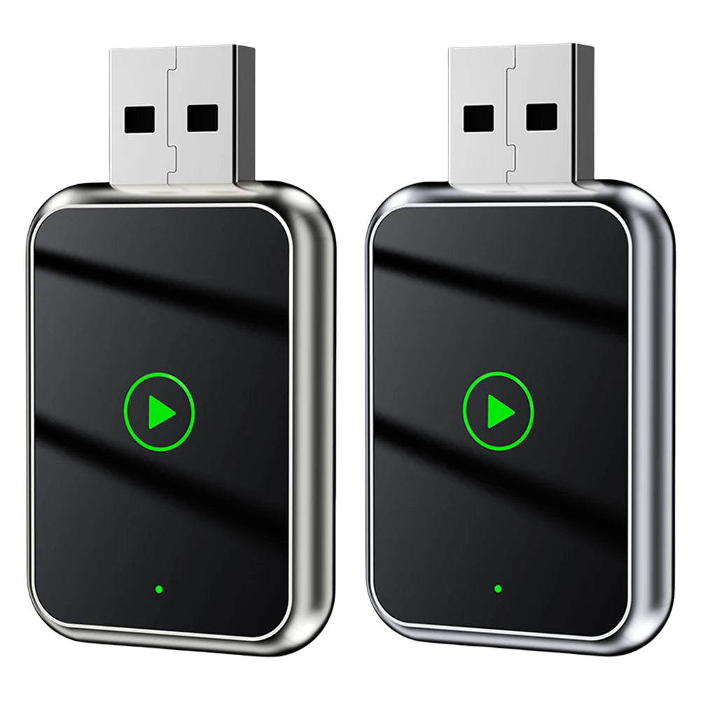 2in1 Wired to Wireless CarPlay Adapter Convert Type – C Plug & Play