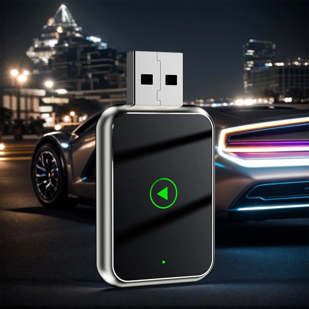 2in1 Wired to Wireless CarPlay Adapter Convert Type – C Plug & Play