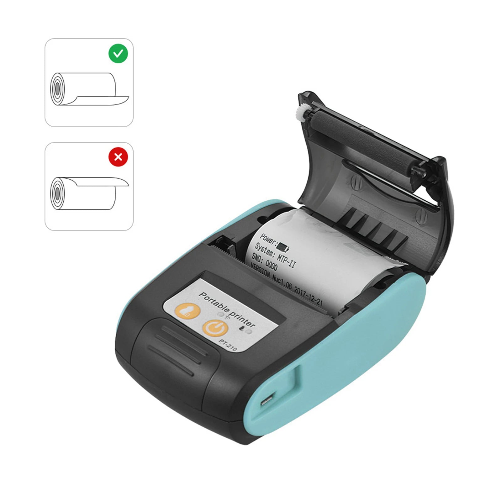 Portable Receipt Printer Thermal Printer Portable Thermal Printer Bl