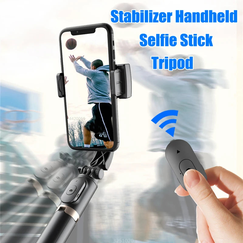 FGCLSY 2024 New Gimbal Stabilizer Selfie Stick Wireless Foldable Tri