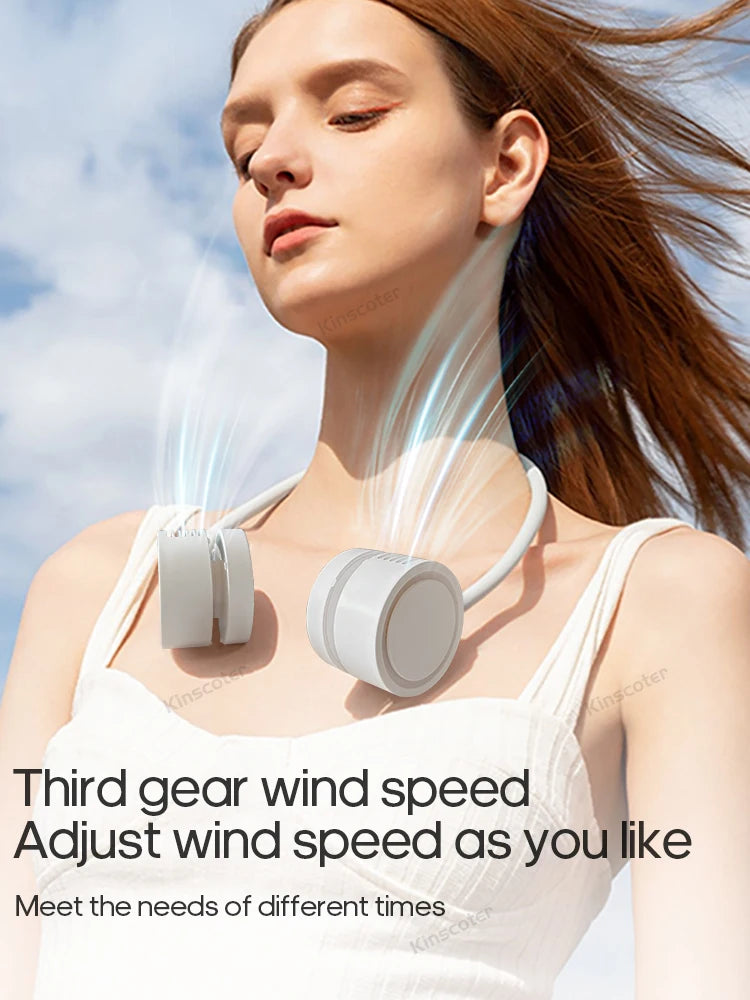 Hanging Neck Fan Power Ventilador Bladeless Neckband Fan Portable Mi