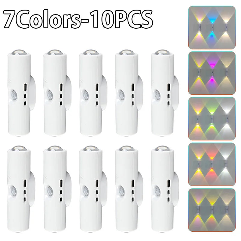 3/7Colors Magnetic Mount Color Changing Night Light with Human Body