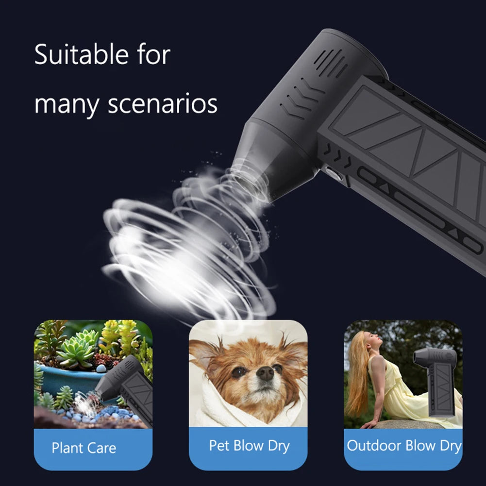 Mini Turbo Jet Fan Rechargeable Electric Air Duster 110000RPM Air Bl