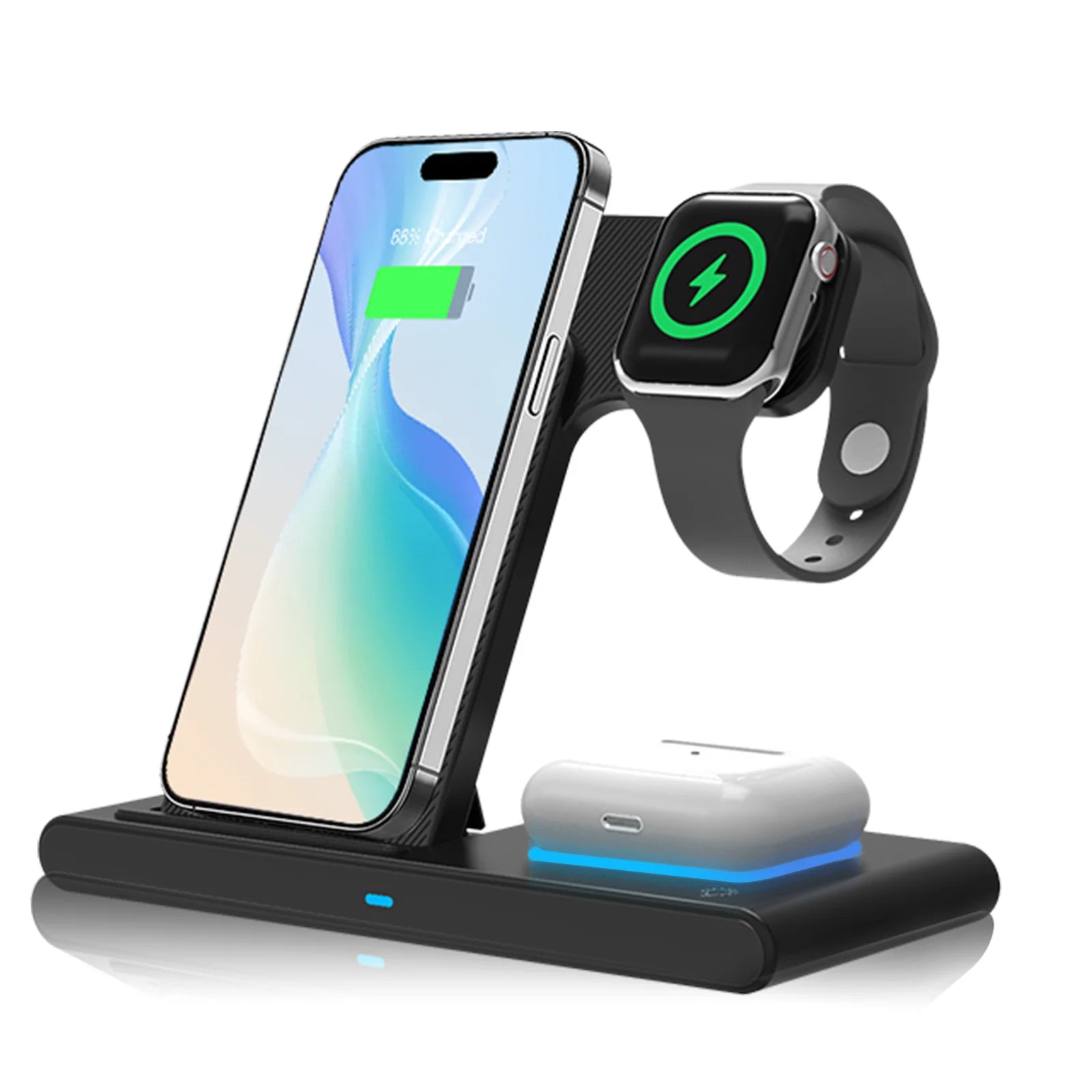 Magnetic Wireless Charging Station 3 – in – 1 Foldable 18W Fast Char