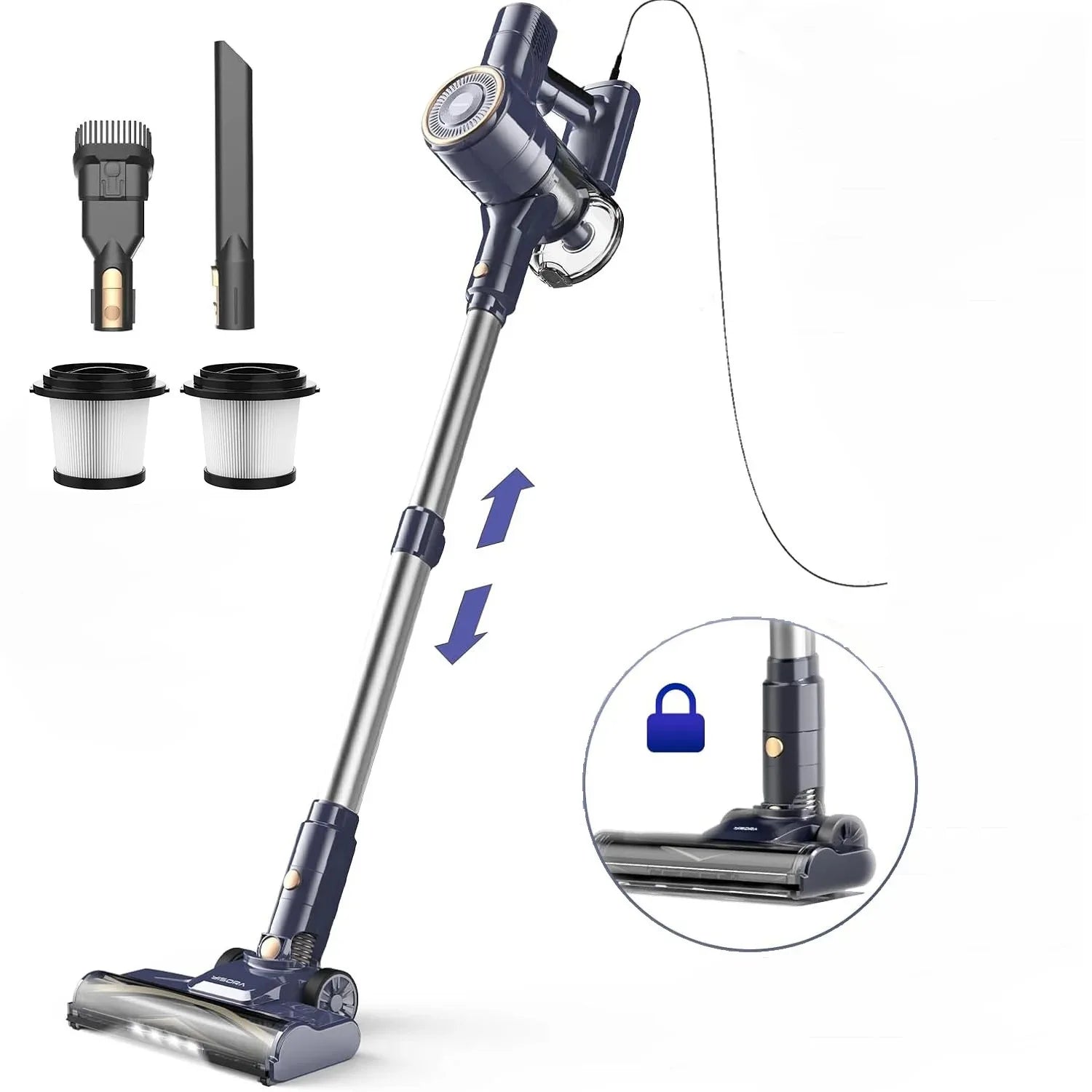 INSE I8 Corded Vacuum Cleaner 600W 23KPa Stick Vacuum Free – Stand 6