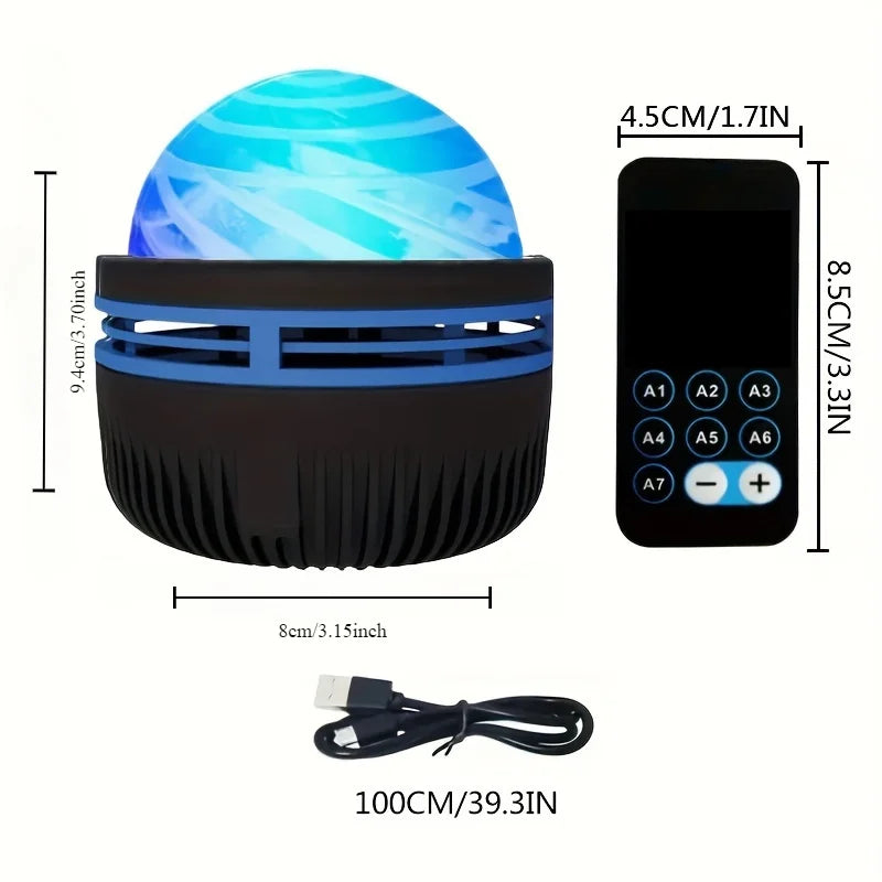 Aurora Borealis Starry Sky Projection Light, LED Projection Night Li