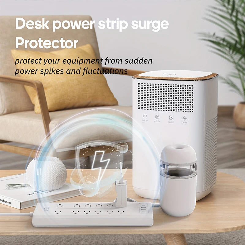 Plug AC Outlet Multiprise Power Strip Extension Cord 2 USB 2 PD Char