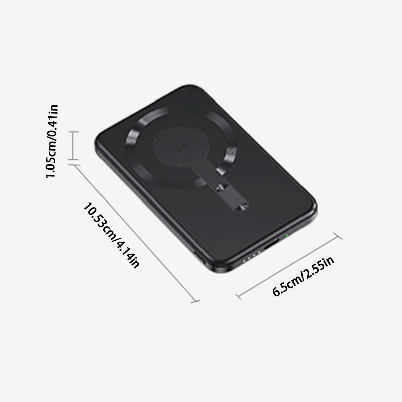 Thin Wireless Power Bank Magnetic PD20W 5000mAh Portable Fast Chargi