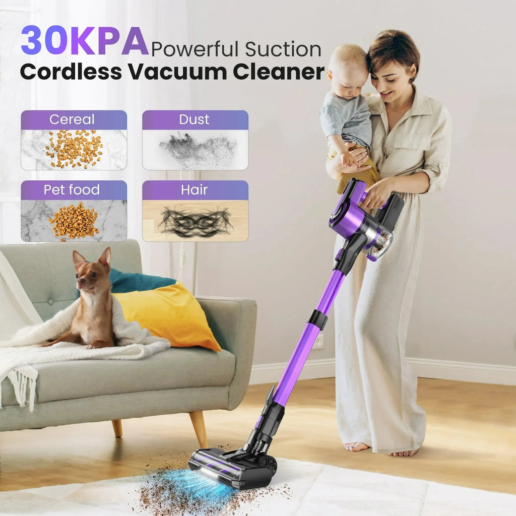 Poweart V870 Cordless Vacuum Cleaner 30KPa 8 – in – 1 Stick Vacuum U