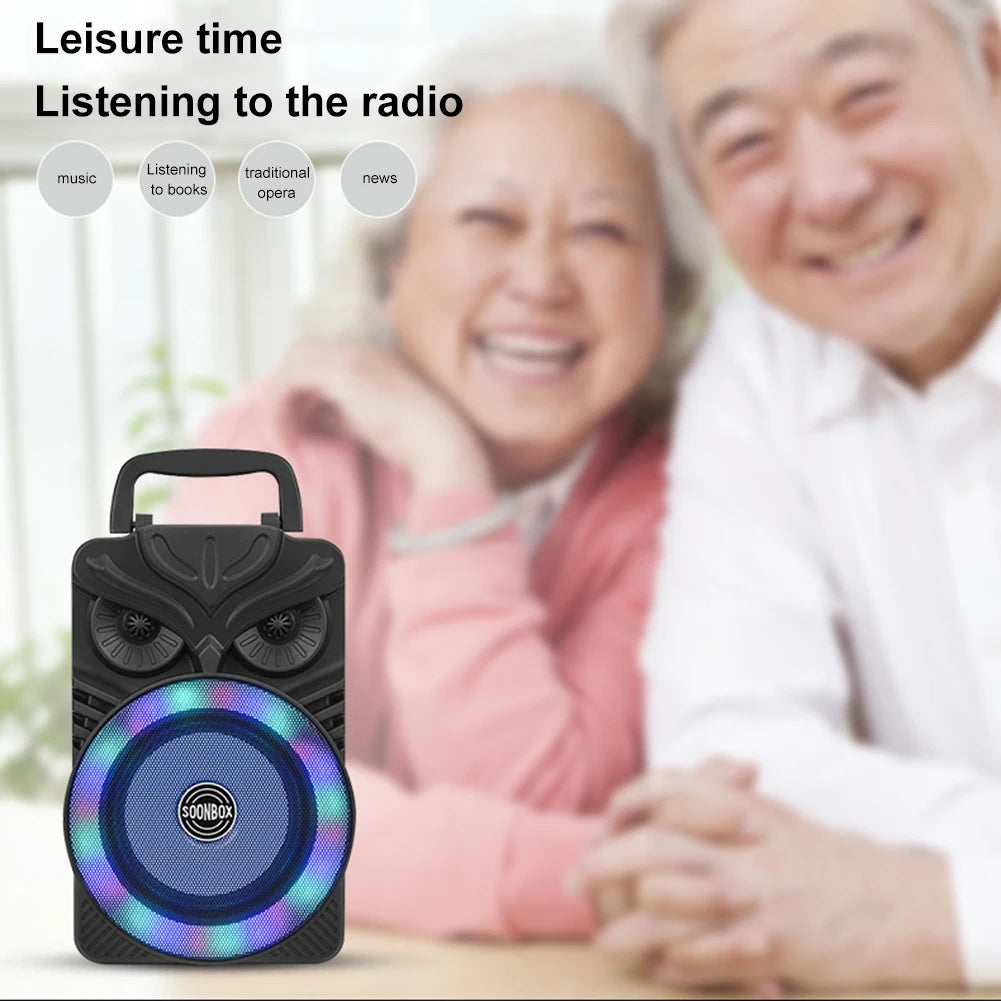 HiFi Stereo Subwoofer Bluetooth – Compatible Support TF Card Portabl