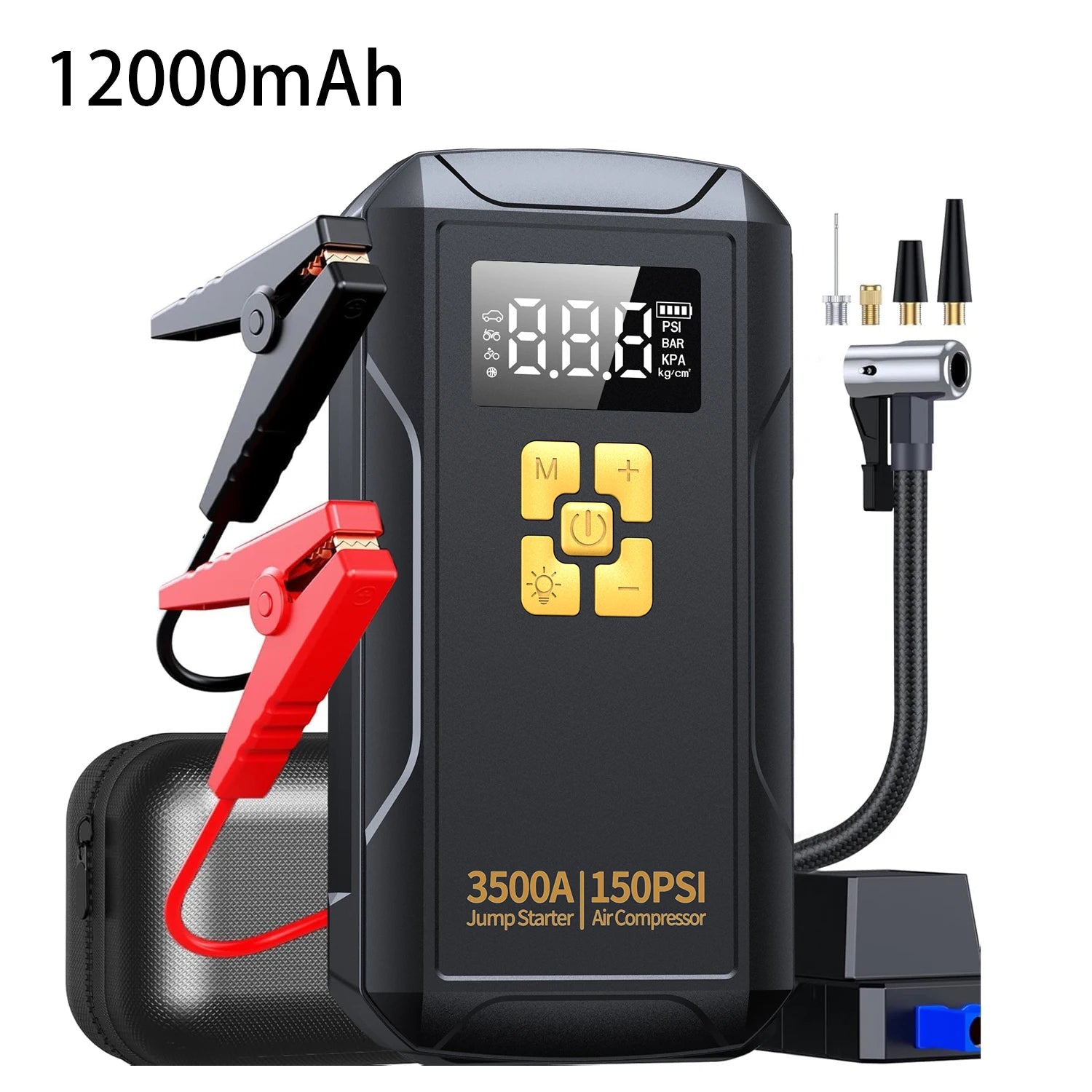 Jump Starter with Air Compressor 3500A Jump Starter 150PSI Air Pump