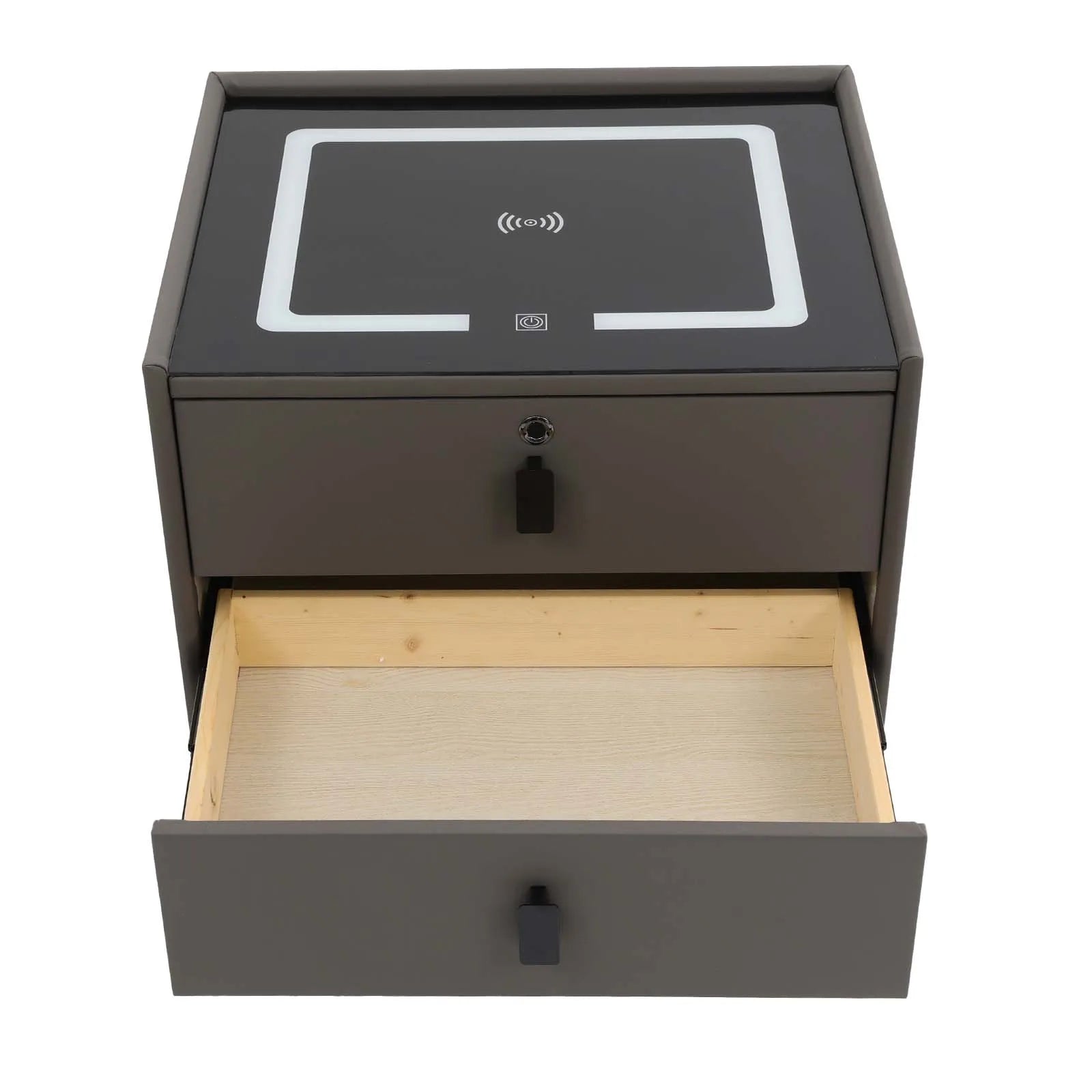 Bedside Table with Drawers Bluetooth Speaker Smart Bedside Table Bed