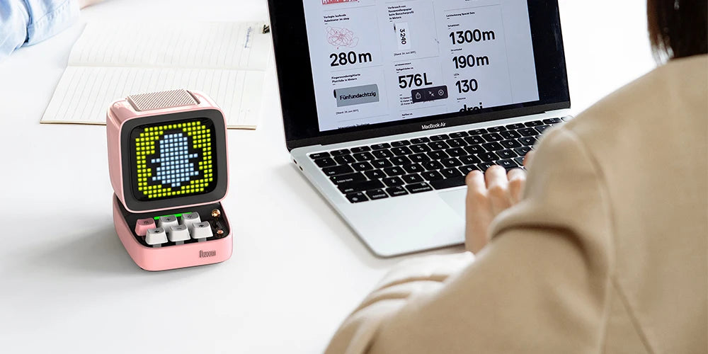 Divoom Ditoo – Pro Retro Pixel Art Bluetooth Portable Speaker Alarm