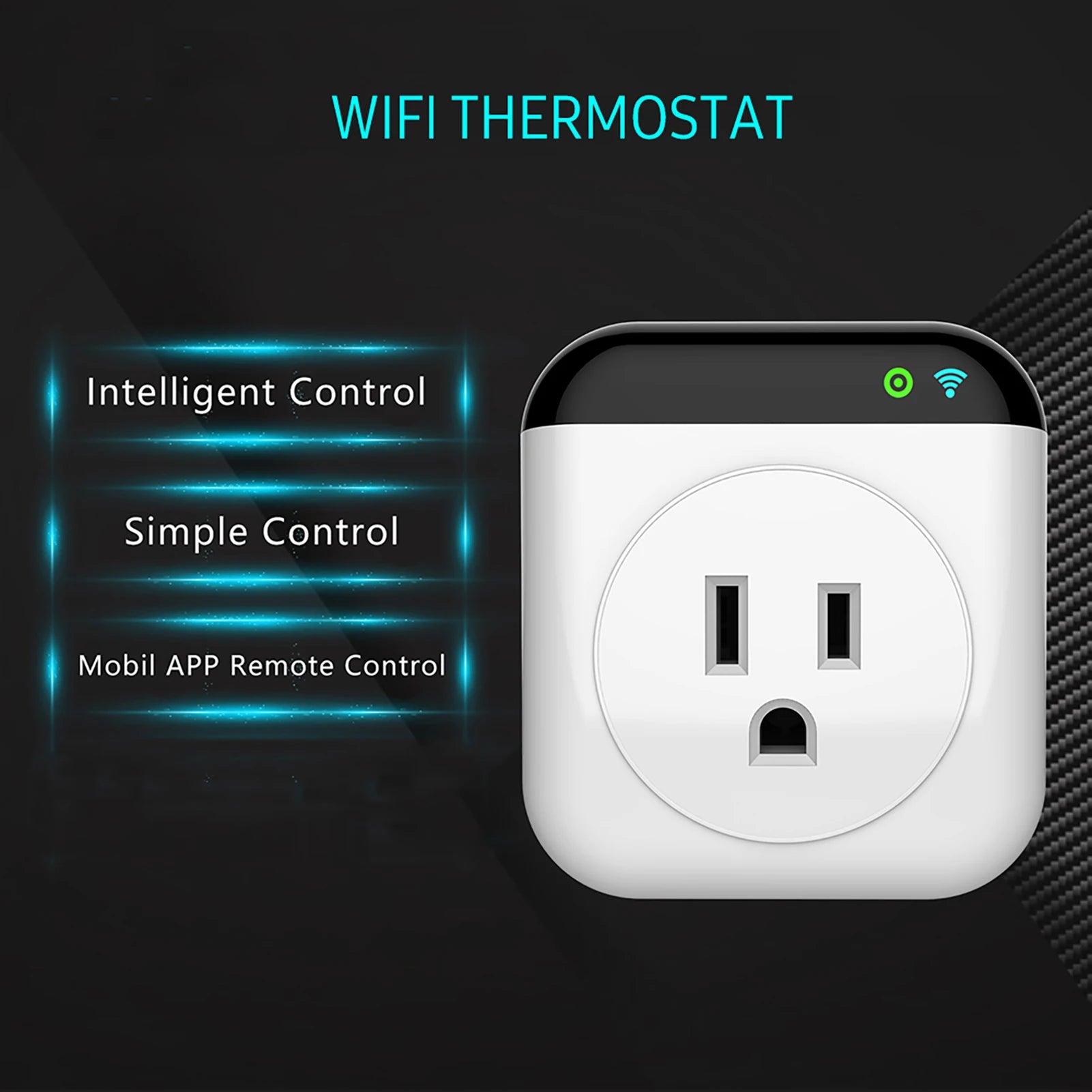 Smart Thermostat Socket 10A Programmable Timed Mini Wifi Temperature