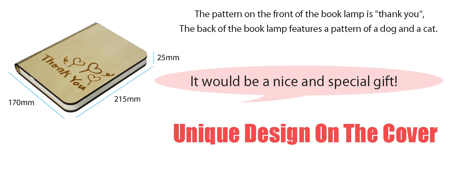 7 Colors Changing Folding Book Lamp Wireless Blutooth Speaker Player