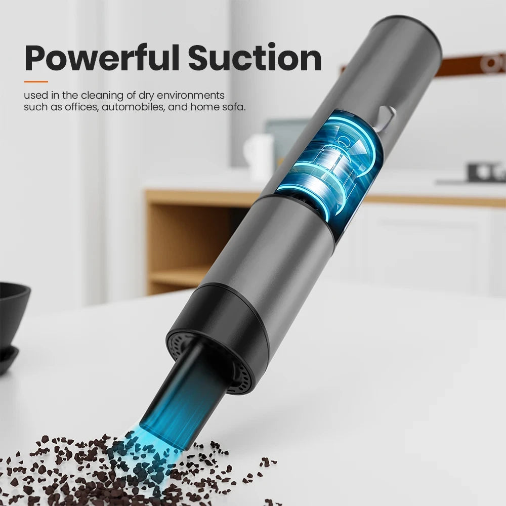 Mini Portable Vacuum Cleaner Cordless Handheld Vacuum with 3 Suction