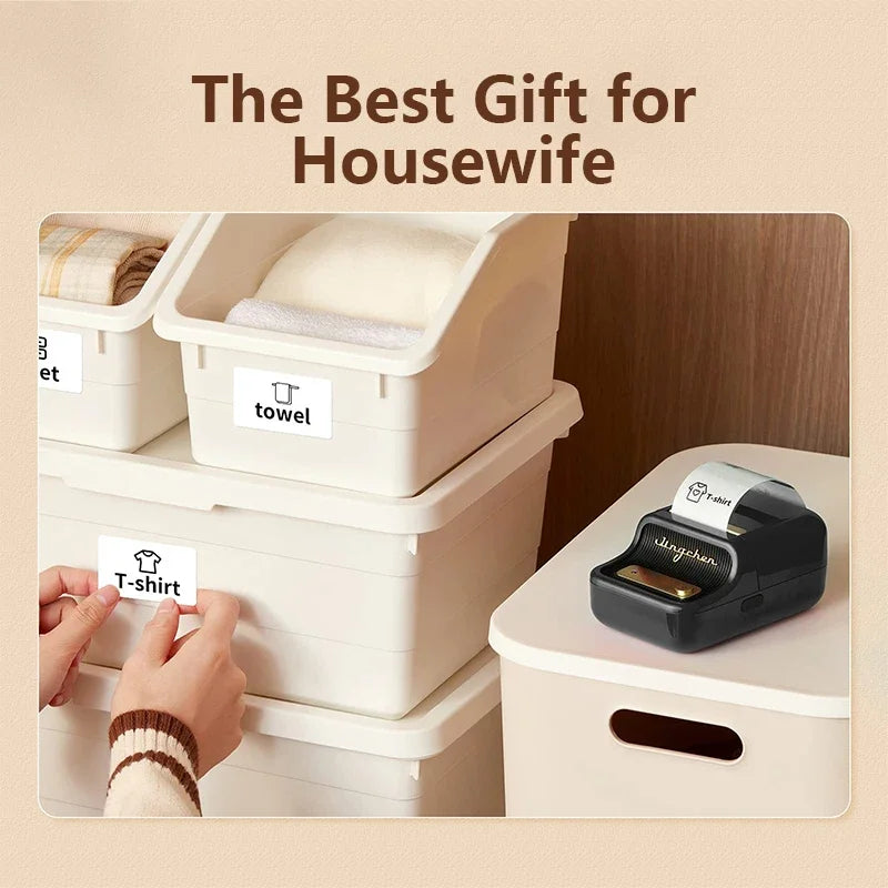 Niimbot B21 Mini Portable Printer Adhesive Label Thermal Printer Wir