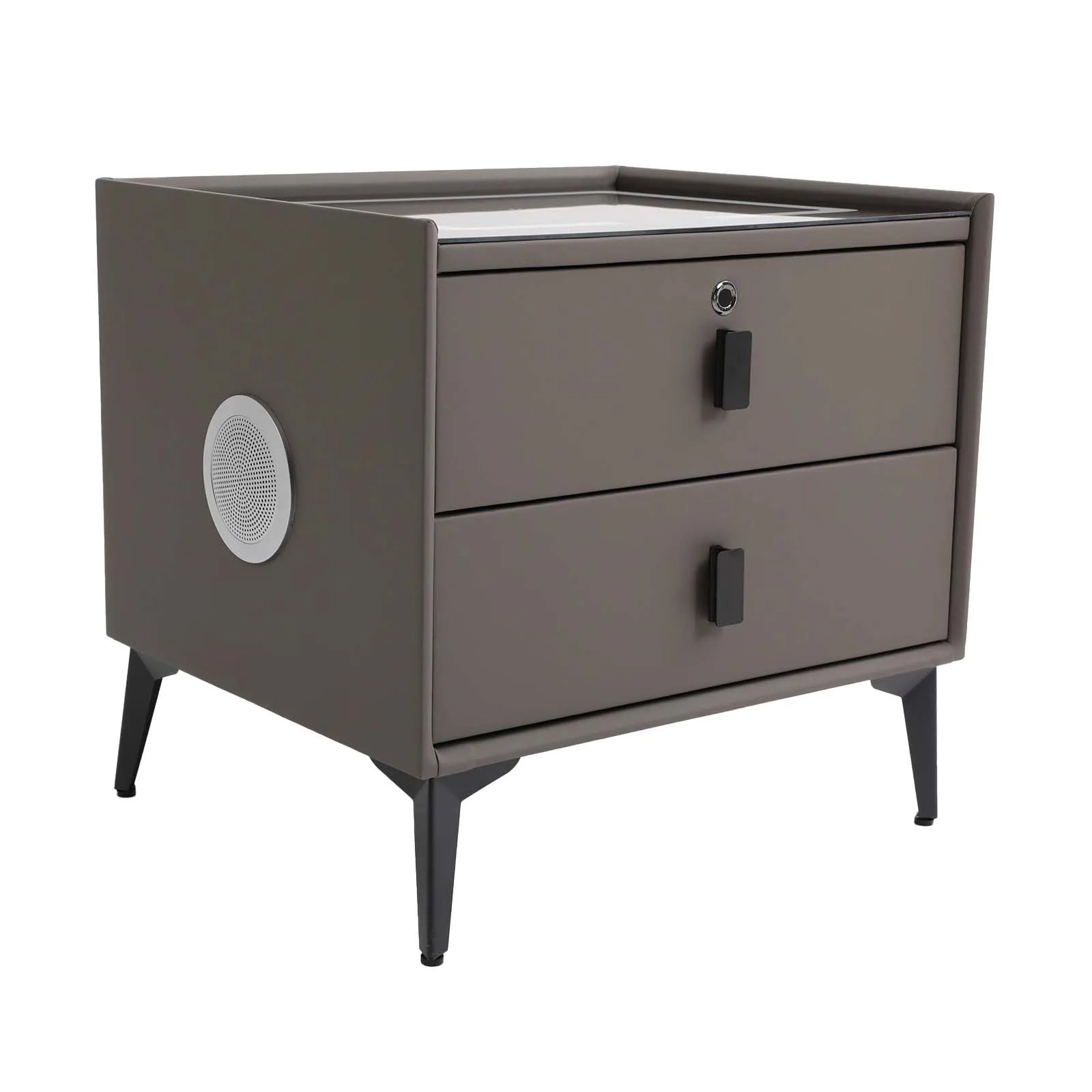 Bedside Table with Drawers Bluetooth Speaker Smart Bedside Table Bed