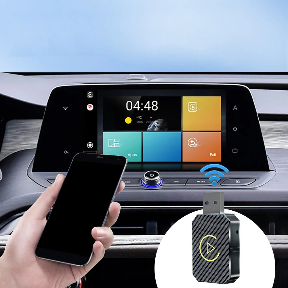 2025 New Wireless CarPlay Android Auto Adapter WiFi BT5.0 Smart Dong