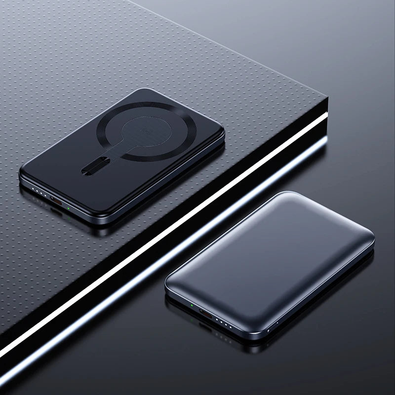 Thin Wireless Power Bank Magnetic PD20W 5000mAh Portable Fast Chargi